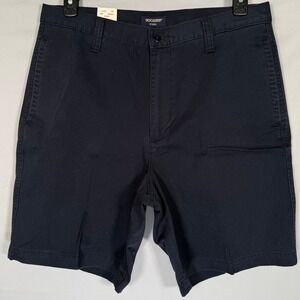 Dockers Courier Short Mens 36 Navy Blue Weathered Gab Cotton Vintage 30564-6519
